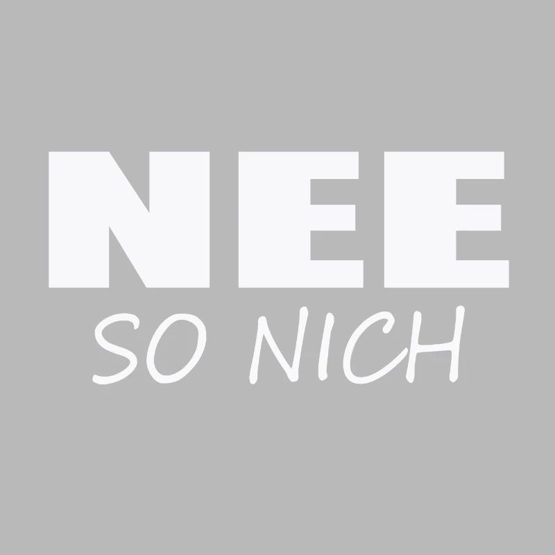 NON, PAS COMME ÇA