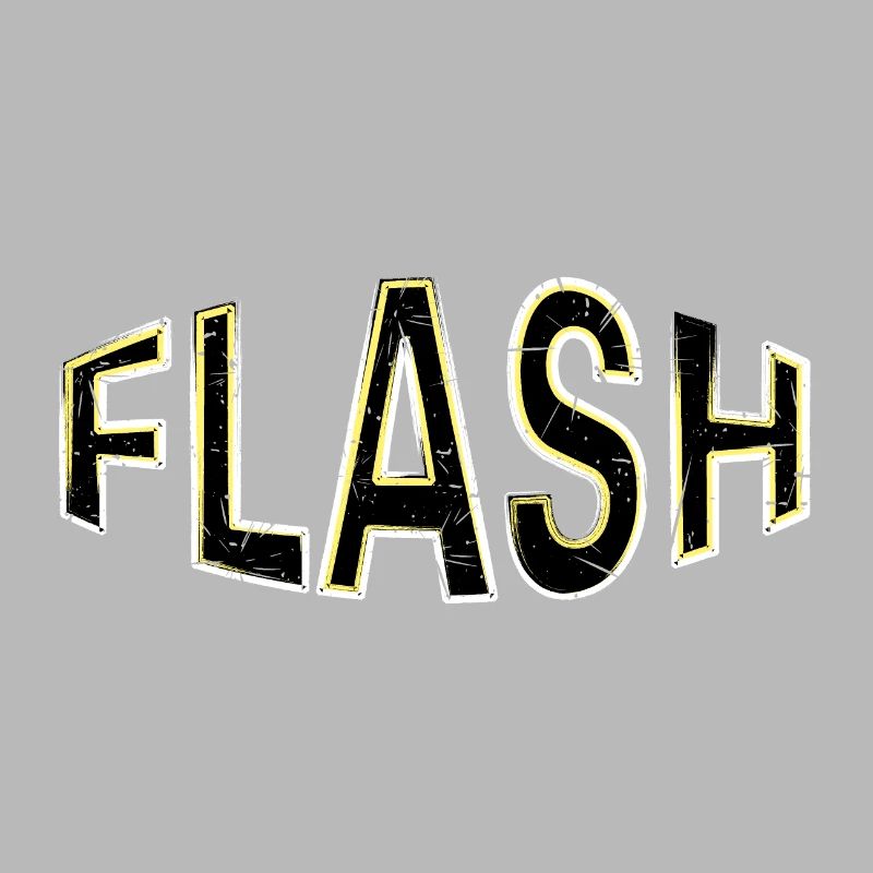 Étiquette FLASH avec flashs