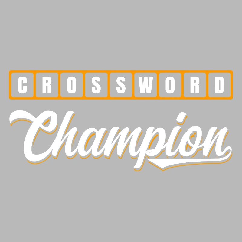 Conception typographique de Champion des mots croisés