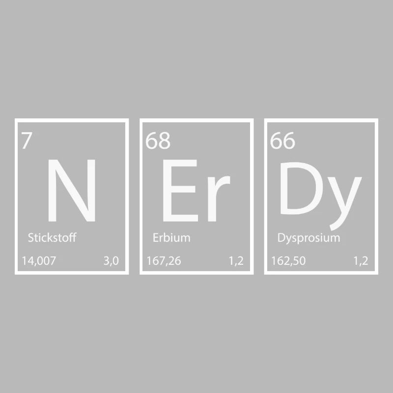 Nerdy Nerd Sprüche Elemente