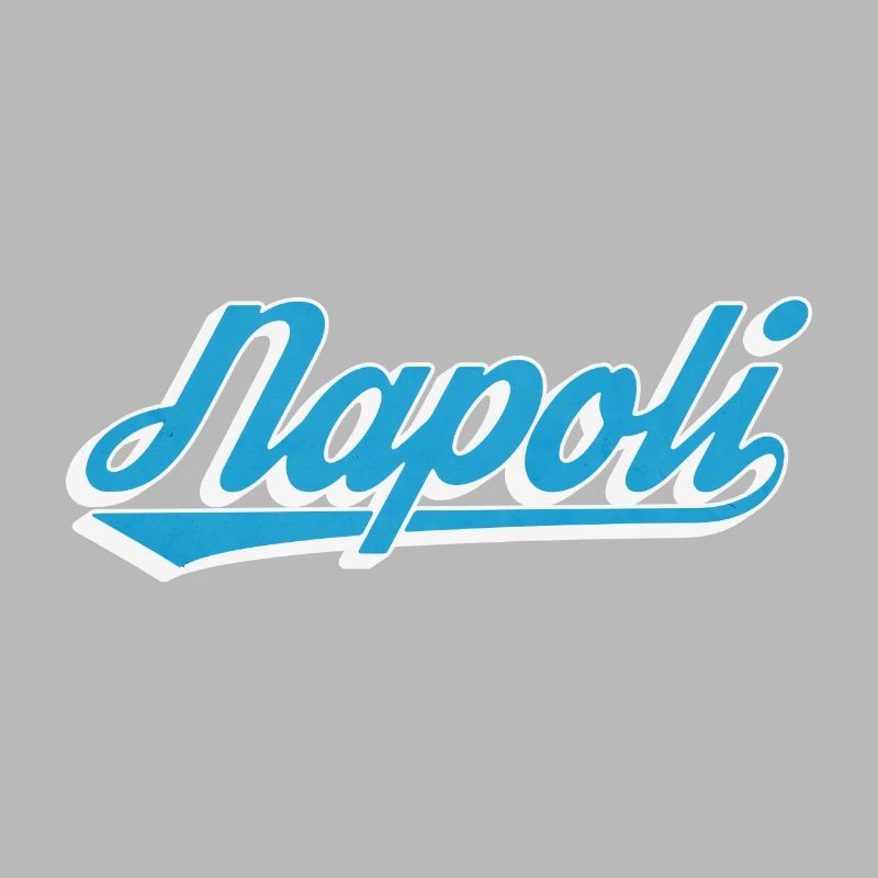 Napoli Retro Script Blau