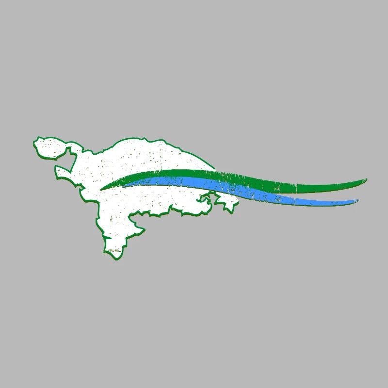 Thurgau Canton Outline with Wave