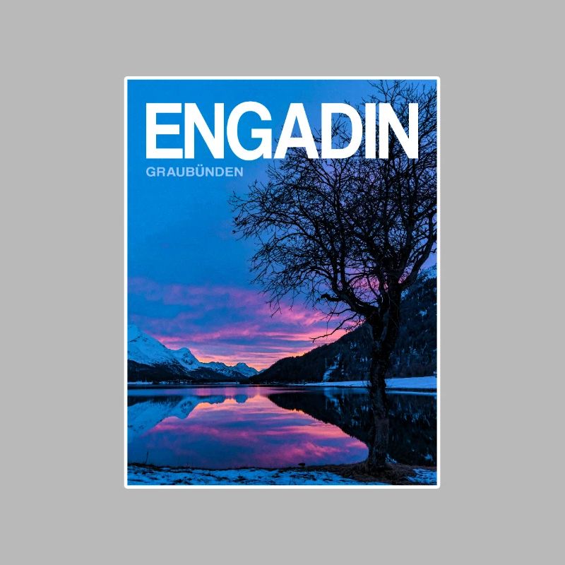 Engadin Seenlandschaft Abendlicht