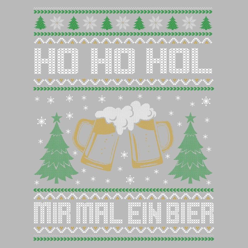 Ho Ho Ho hol mir mal ein Bier ugly Christmas