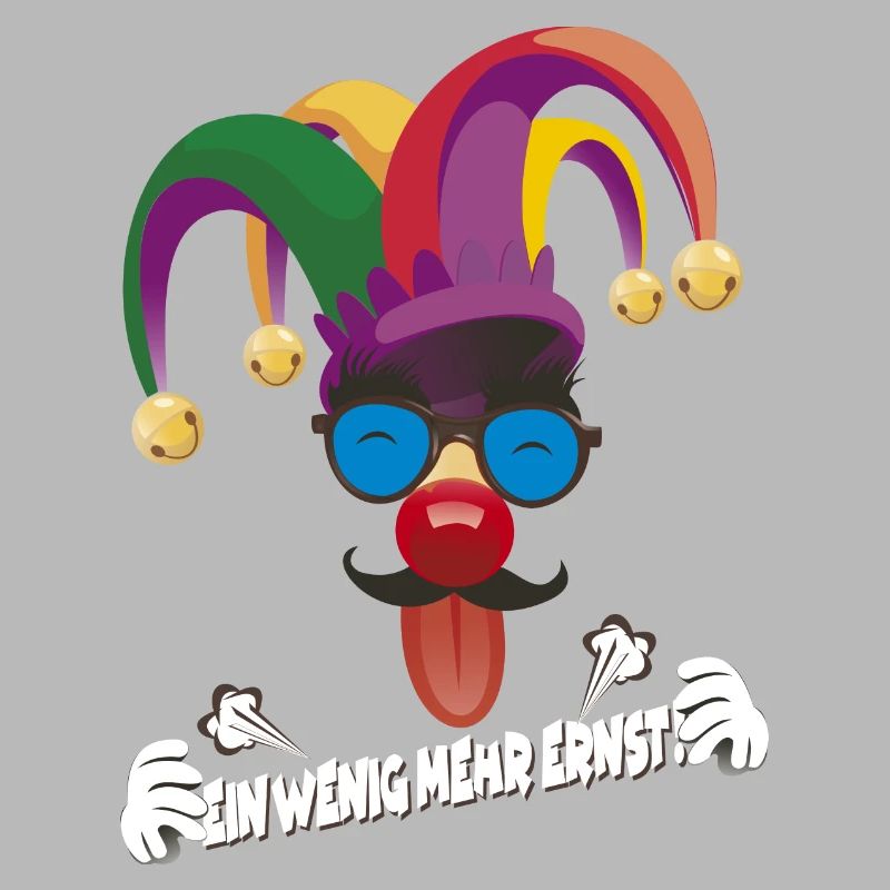 Bunter Jester mit Gläsern