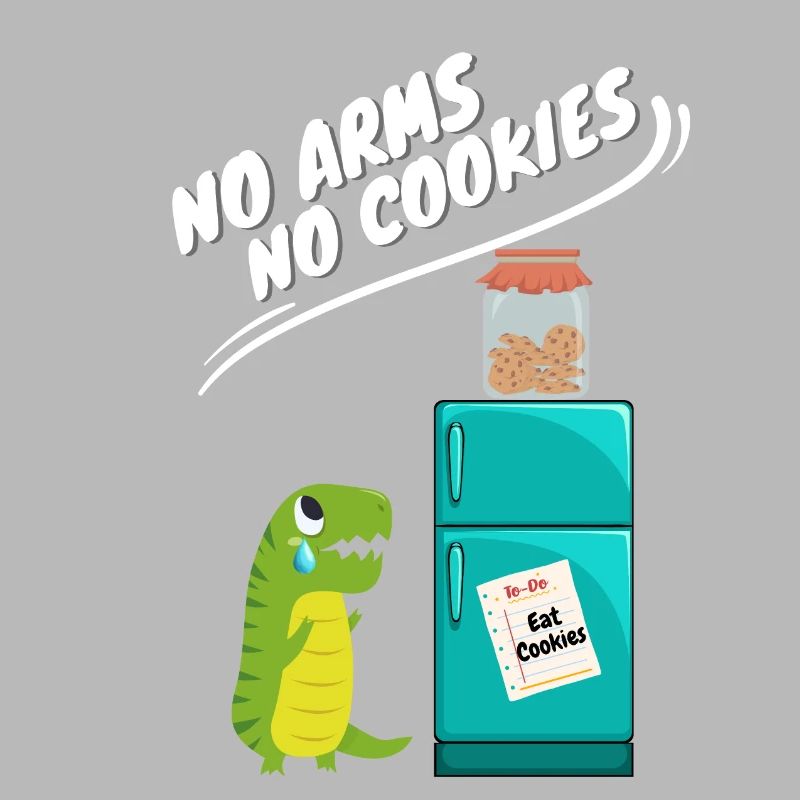 Pas de bras, pas de biscuits, drôle de dinosaure