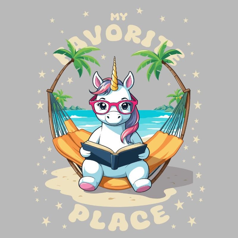 Unicorn with book