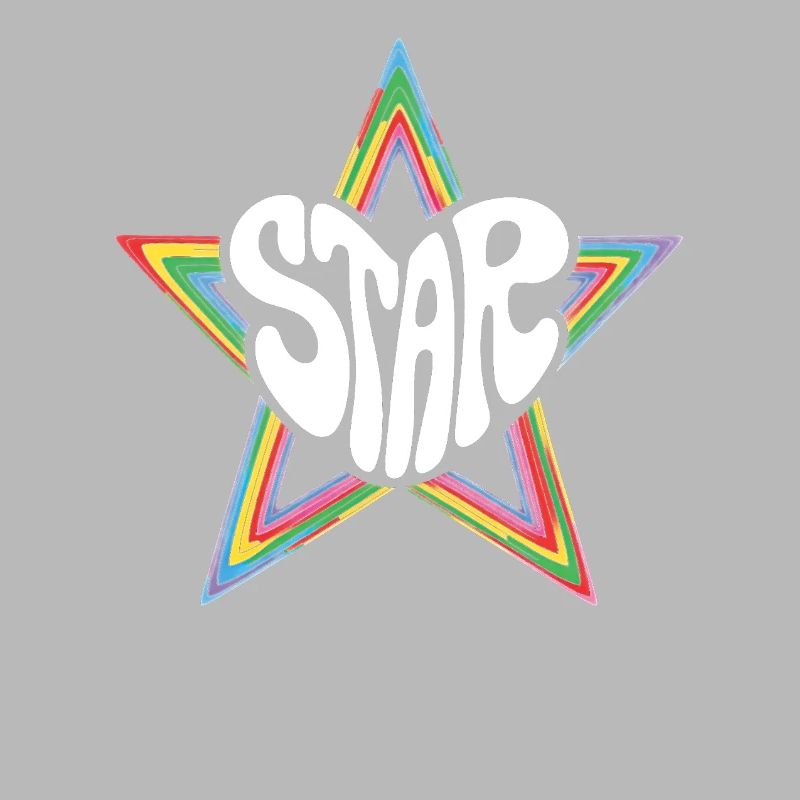 Space Star Psychedelic Rainbow