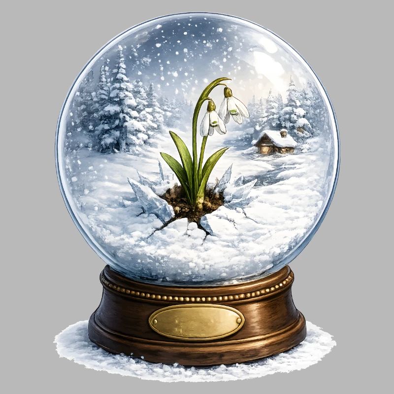 Schneeglöckchen durchbricht den Winter 