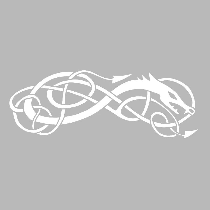 White Celtic Snake