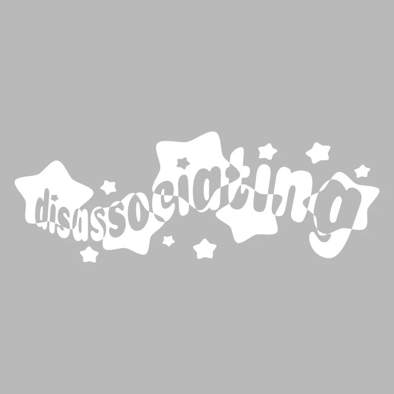Disassociating Stars Typography (vector)