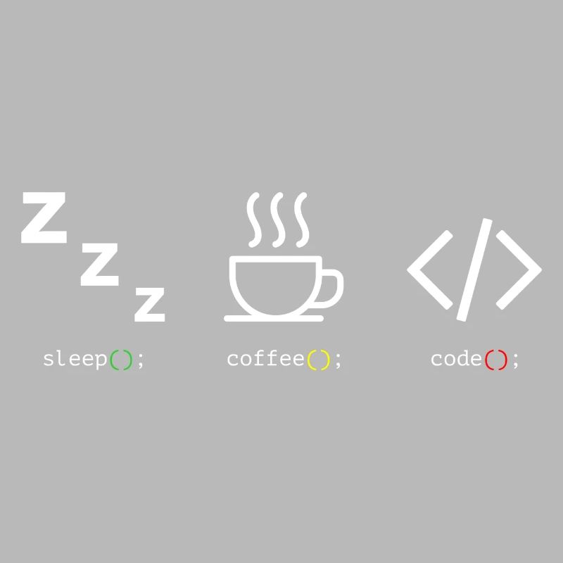 Code Kaffee Schlaf Trio