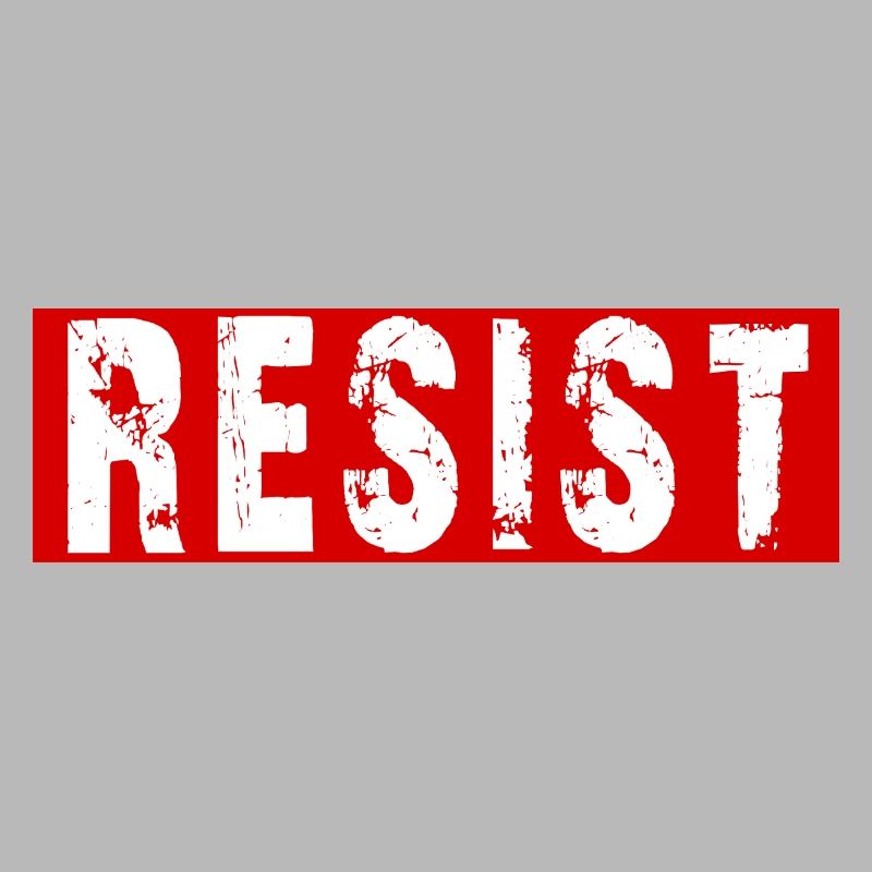 Resist Distressed Protest Typography
