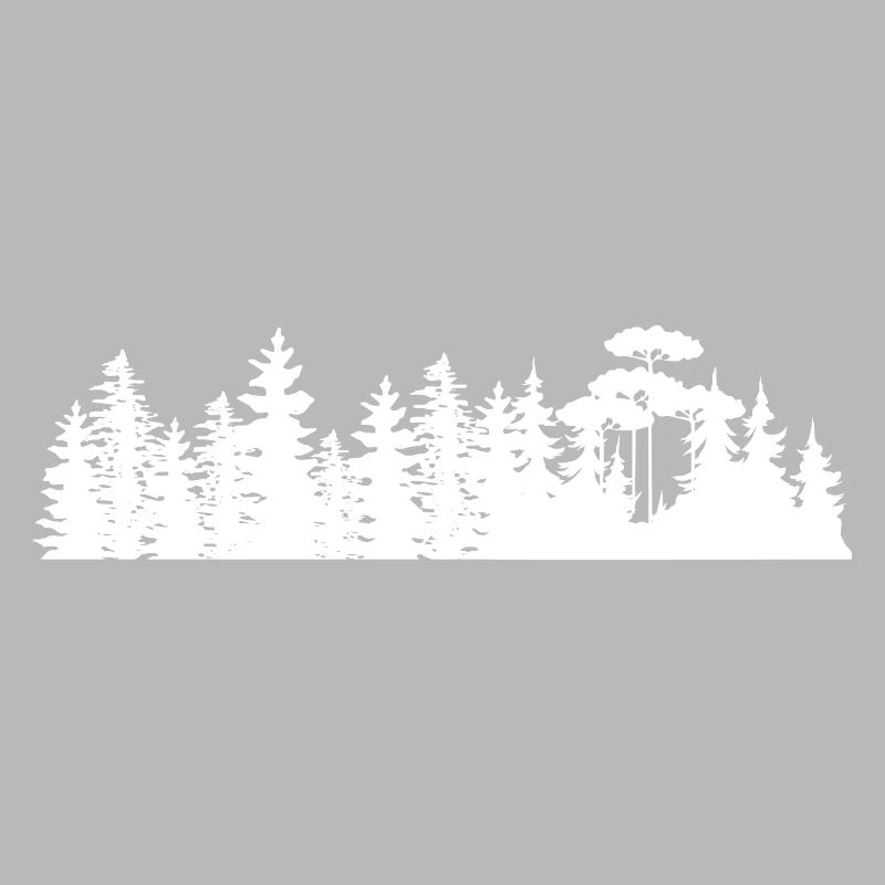 Conception de silhouettes de paysage forestier
