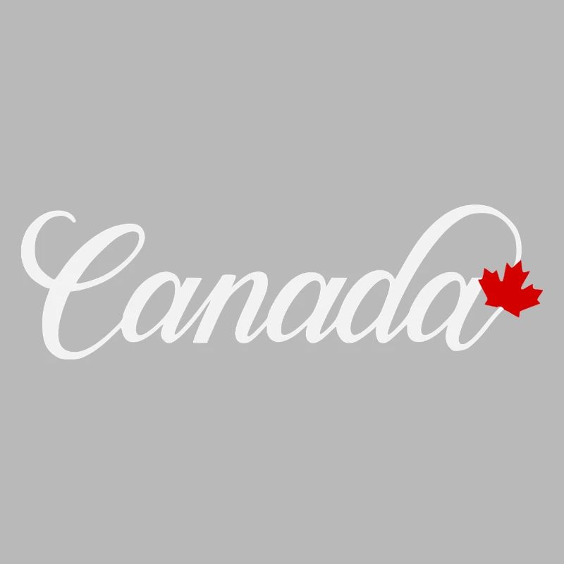 Canada Script mit Ahornblatt