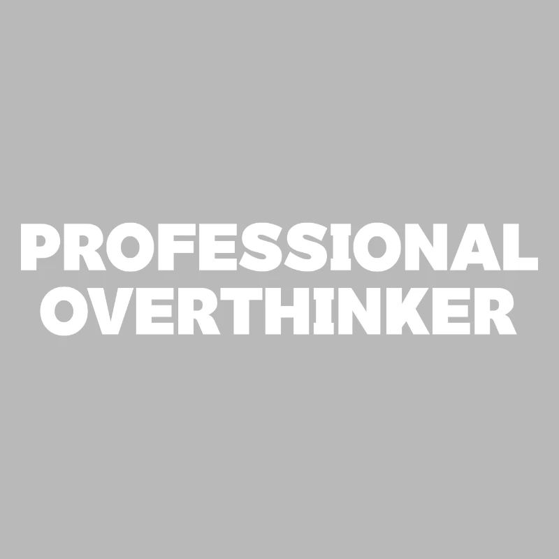 Futuristic Overthinker Typography Design
