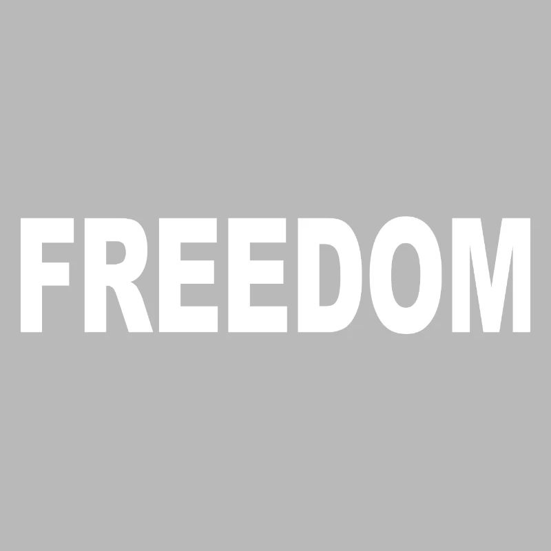 Freedom Typografie Statement Design