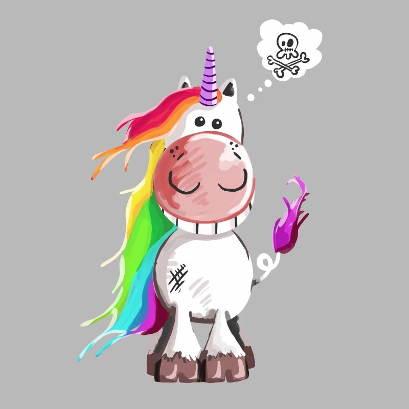 Einhorn grinst sich ein ab