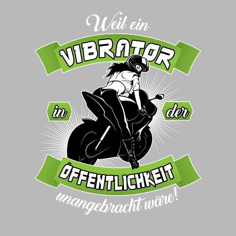 Bikergirl mit Vibrator