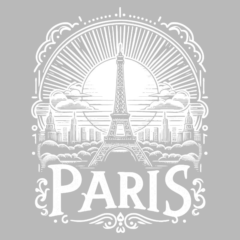 Paris Shirt Design mit Eiffelturm - la tour eiffel