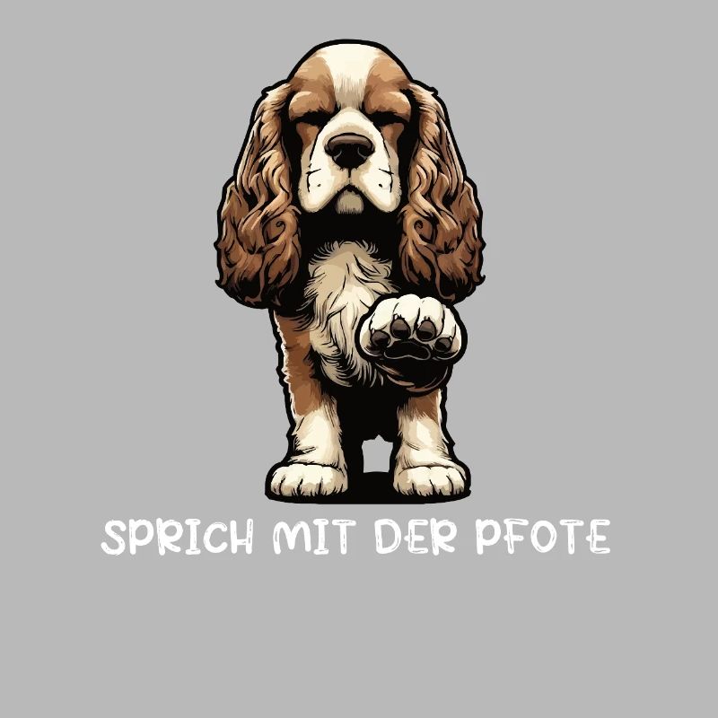 Sprich mit der Pfote Cocker Spaniel Cockerhund