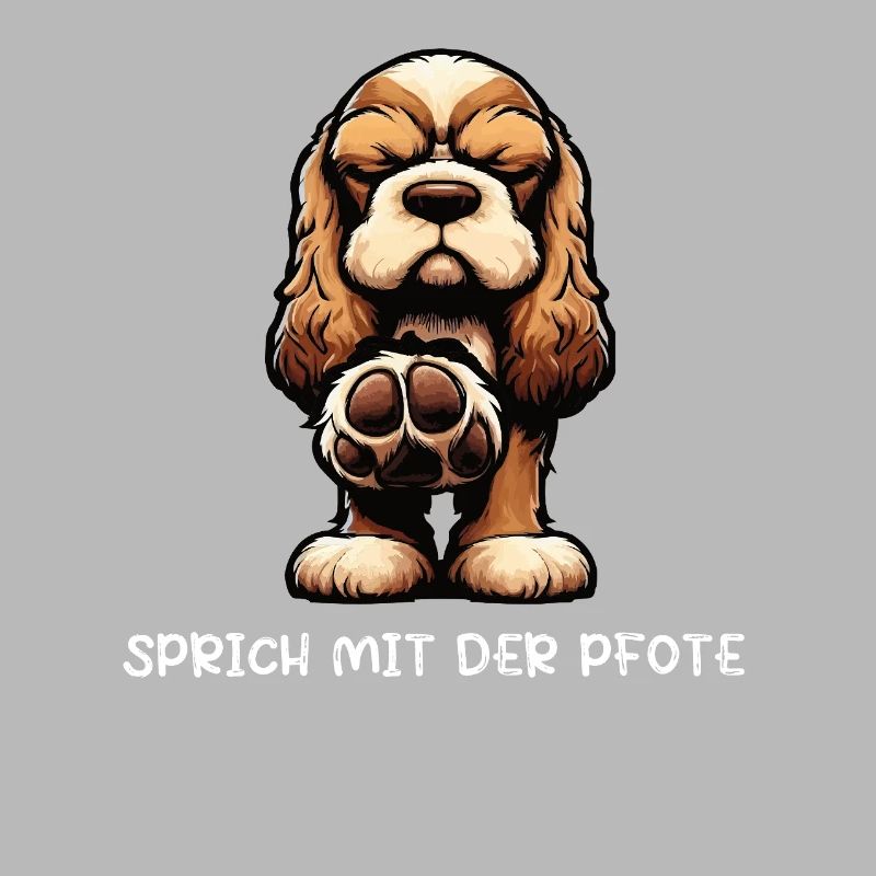 Sprich mit der Pfote Cocker Spaniel Cockerhund