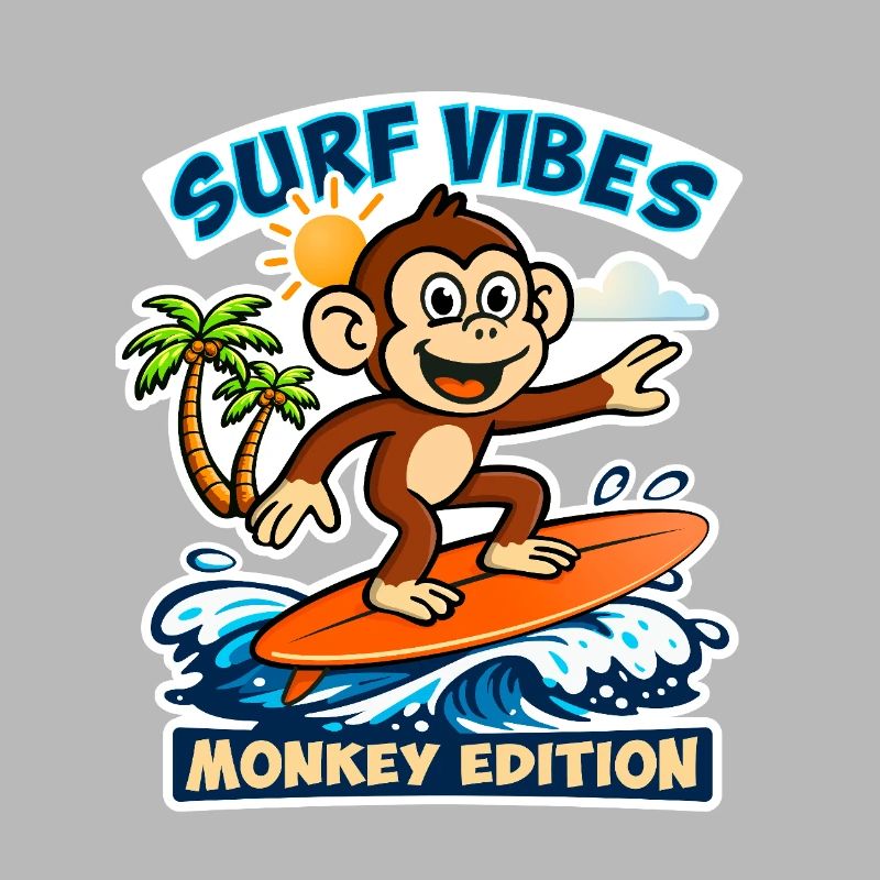 Surf vibes - édition singe.