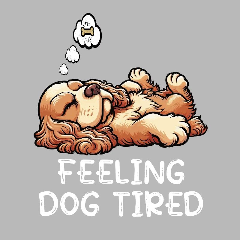 Feeling Dog Tired Cocker Spaniel Cockerhund Cocker