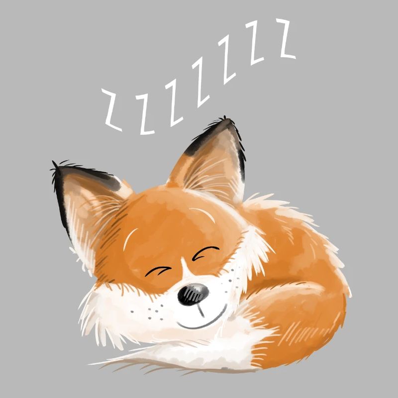 Fox sleeping - dream - dreams - foxes