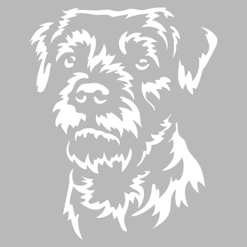 Border Terrier Kopf "Black Edition"