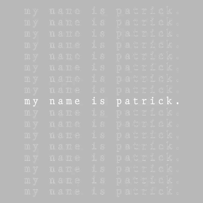 Je m’appelle Patrick