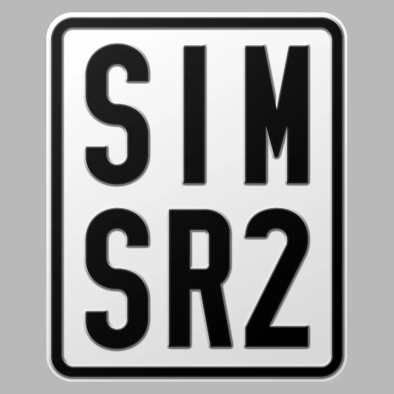 Plaque d’immatriculation du cyclomoteur Simson SR2
