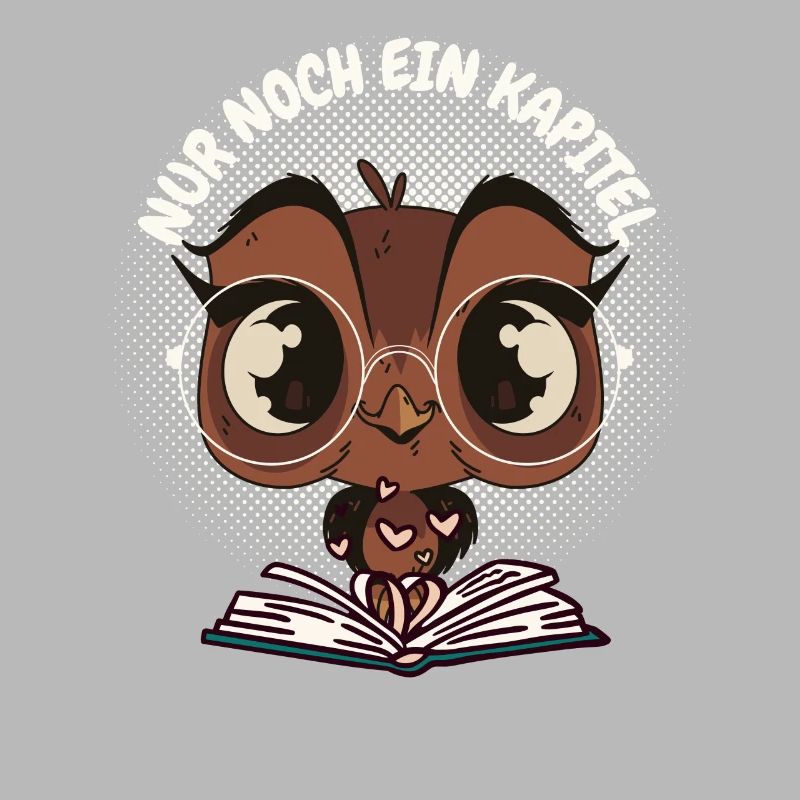 Süße Eule Buch "Nur noch ein Kapitel"