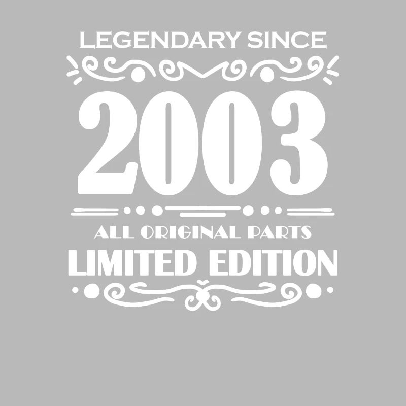 2003 - Année de construction 2003 - Né en 2003