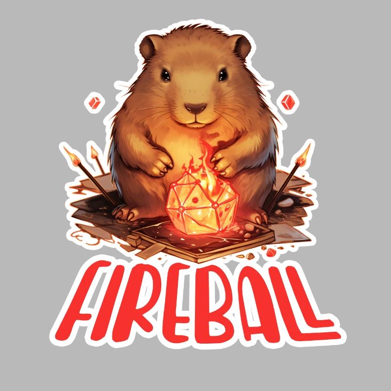 Capybara Mage – Conception de RPG boule de feu