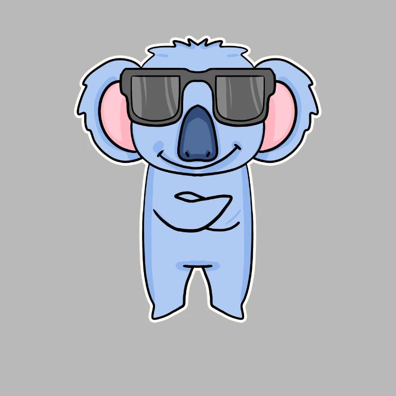 Koala mit Brille