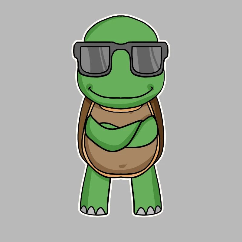 Turtle with glasses