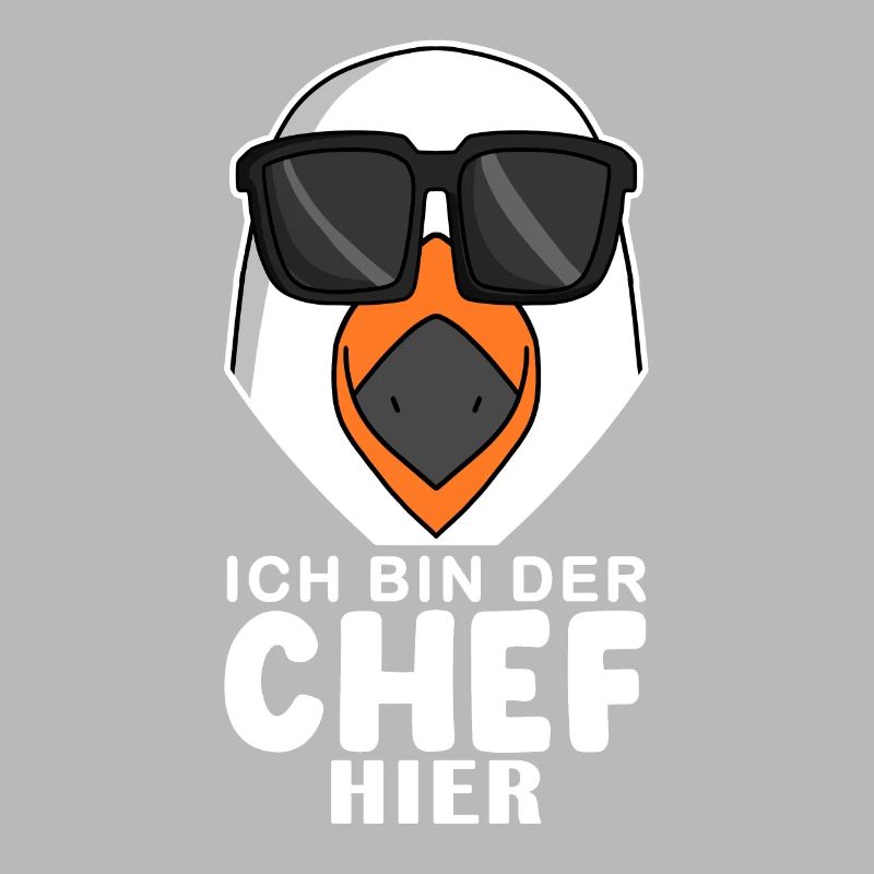 Chef Spruch mit Möwe Motiv
