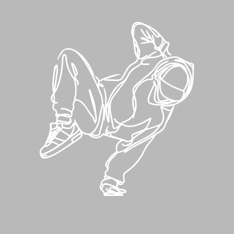 Dessin de breakdancer