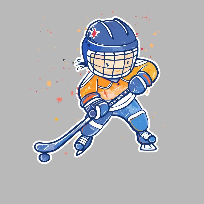 Kleiner Eishockeyspieler