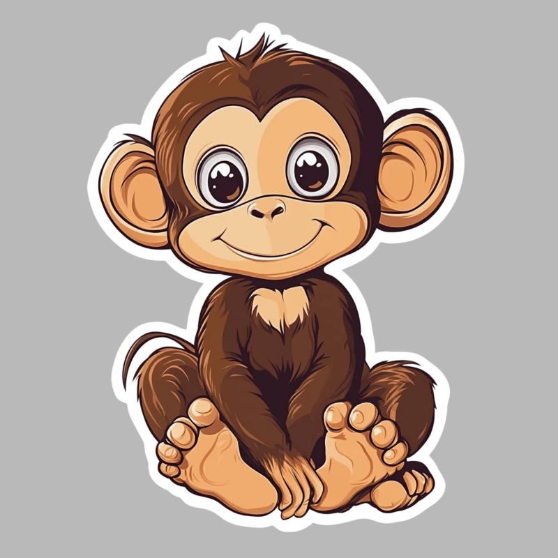 Cute Monkey Cute Monkey Gift for Monkey Fans