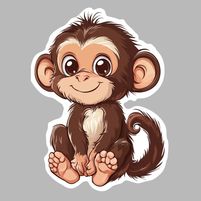 Monkey Cute Monkey Gift for Monkey Fans