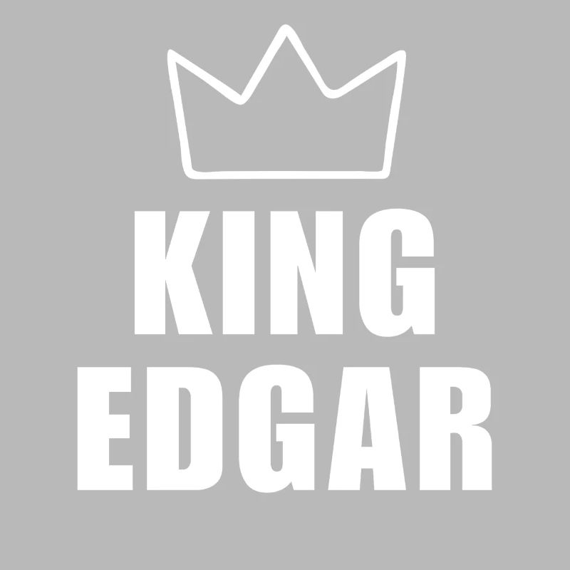 Edgar Name mit Buchstabe E - King Crown Shirt