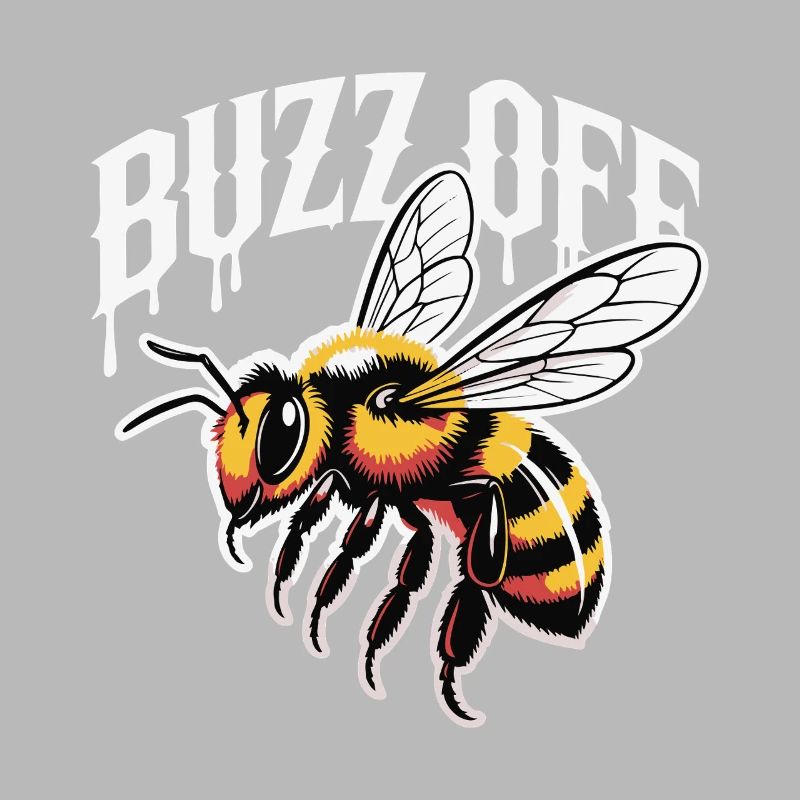 Bee Buzz Off Illustration