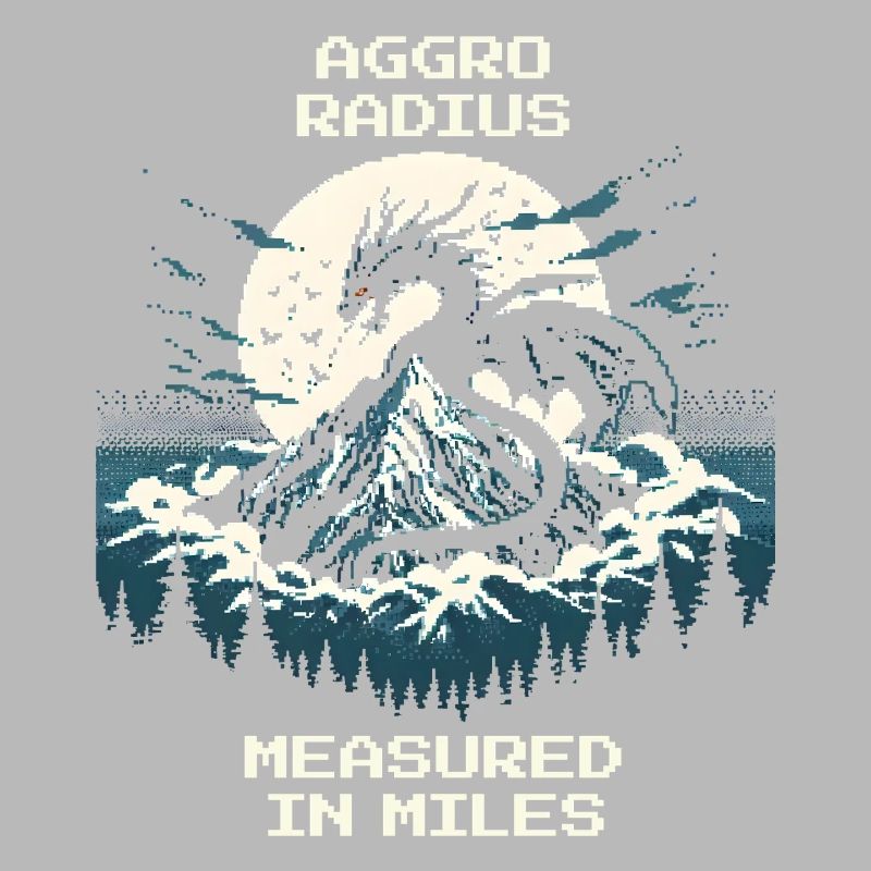 Aggro Radius | Retro Dragon Pixel Art