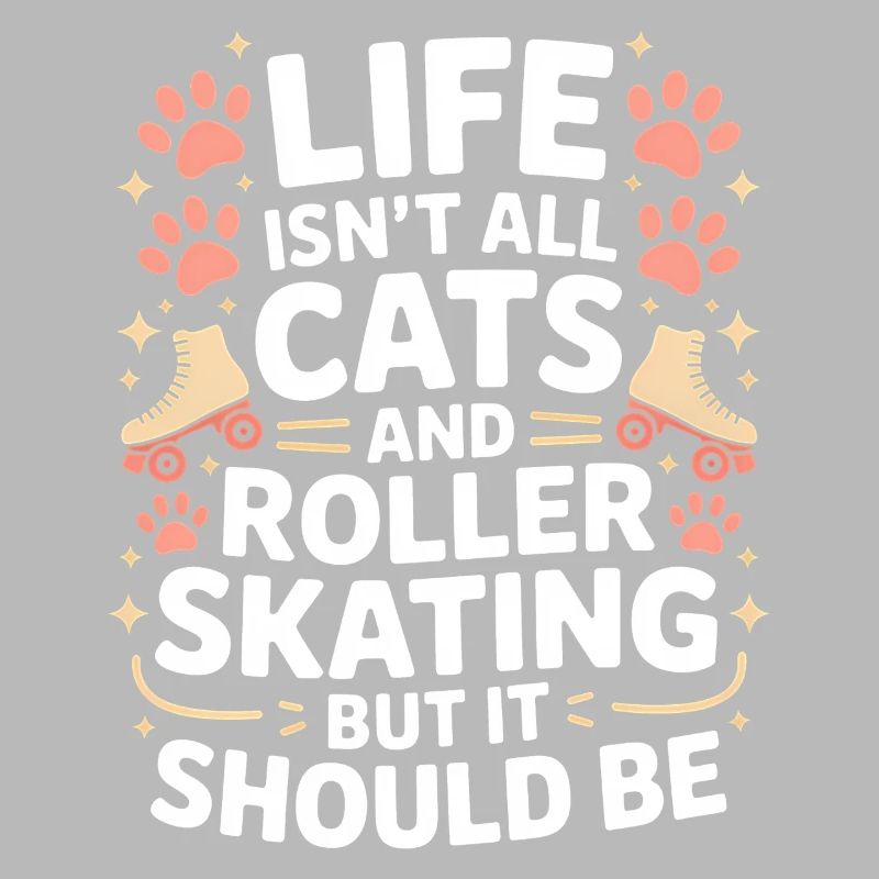 Roller Skating Spruch Katzen Witz Skating Geschenk