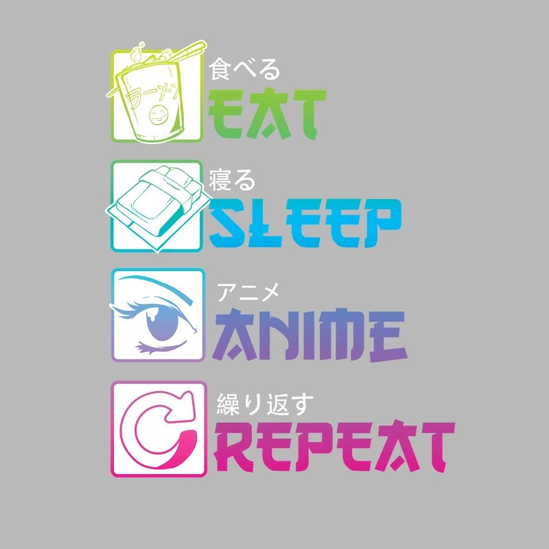 MANGER DORMIR ANIME RÉPÉTER