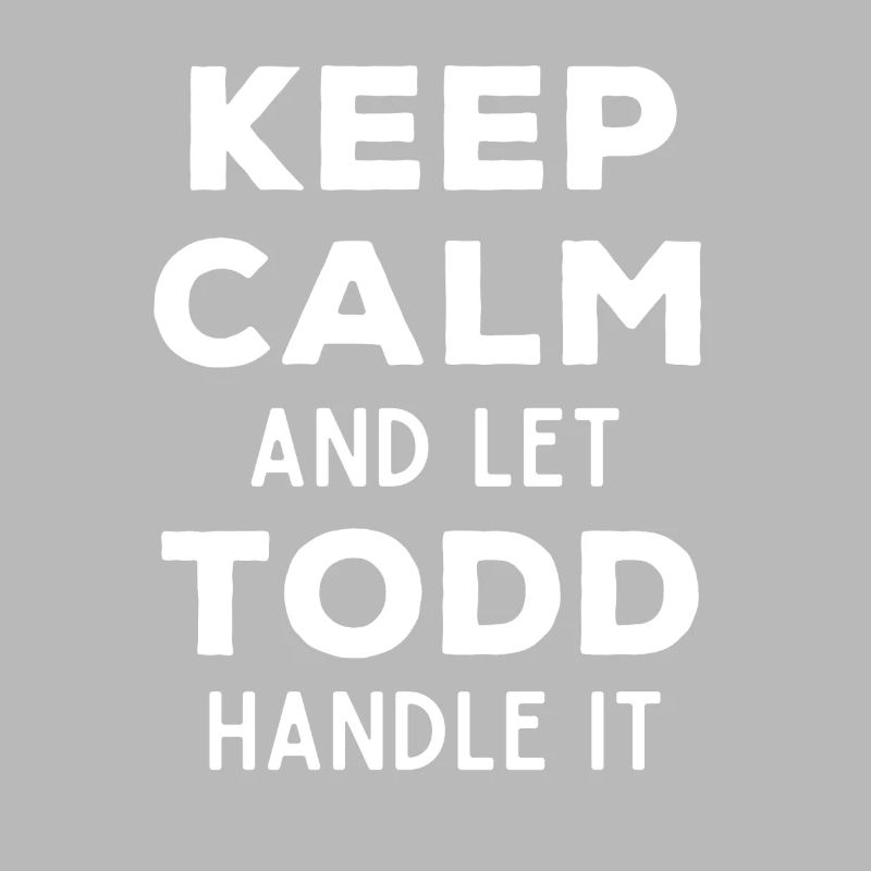 Keep Calm Lass Todd das regeln Lustiger Spruch