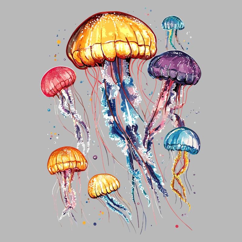 Méduse Méduse de feu Méduse Méduse mignonne