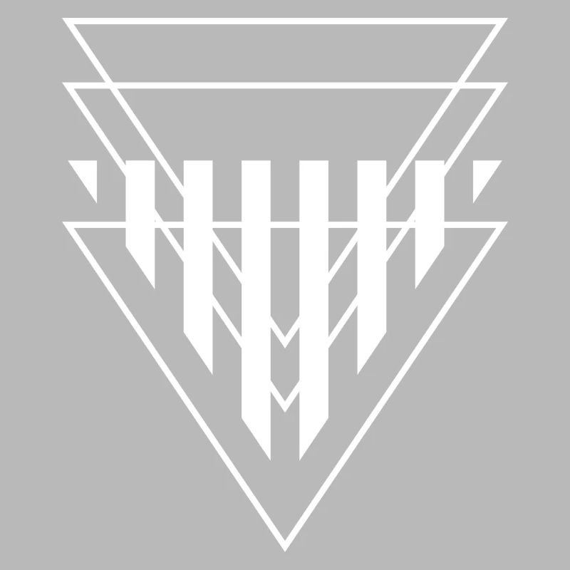Triangular Crest Geometric Print